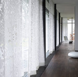 patterned sheer curtain fabric / polyester / Trevira CS® / fire-rated