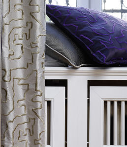 curtain fabric / patterned / silk