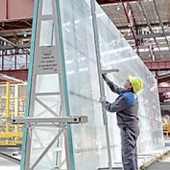 float glass glass panel / for facades / flat