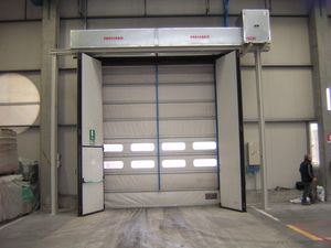 ceiling-mounted air curtain / industrial