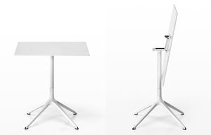 bistrot table / contemporary / aluminum / rectangular