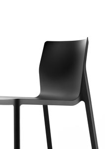 contemporary chair / polypropylene / with armrests / stackable