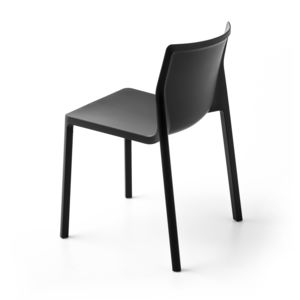 contemporary chair / with armrests / stackable / polypropylene