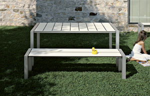 garden bench / contemporary / metal