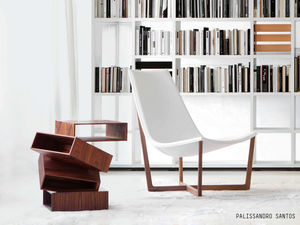 side table / square / original design / wooden