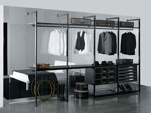 contemporary walk-in wardrobe / wooden / custom / high-end