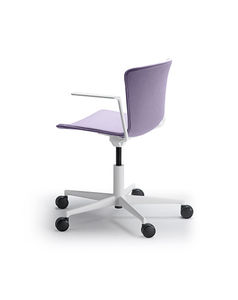 contemporary office chair / on casters / with armrests / swivel
