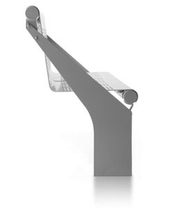 public bench / contemporary / steel / iron