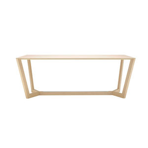 stainless steel desk / wooden / contemporary / commercial