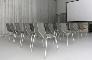 visitor chair / contemporary / stackable / polypropylene