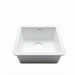 single-bowl kitchen sink / Krion® / square