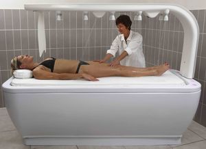 Vichy shower / stainless steel / for spas / horizontal