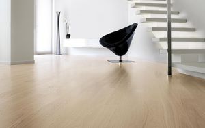 engineered parquet floor / glued / oak / natural oil