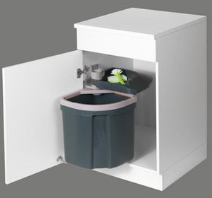 kitchen trash can / plastic / swing / contemporary