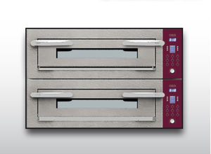 electric oven / commercial / pizza / 2-chamber
