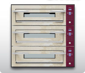 electric oven / professional / pizza / 3-chamber