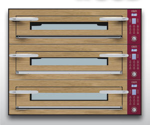 electric oven / commercial / pizza / 3-chamber
