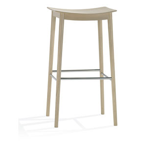 contemporary bar stool / wooden