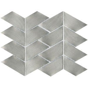 indoor mosaic tile / wall / metal / textured