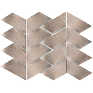 indoor mosaic tile / wall / metal / textured