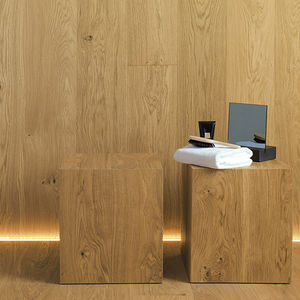 engineered parquet floor / glued / floating / oak
