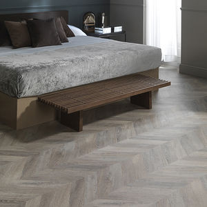 HDF laminate flooring / click-fit / wood look / PEFC-certified
