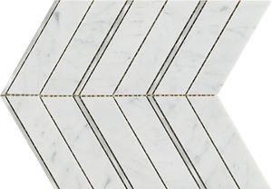 indoor mosaic tile / wall / natural stone / high-gloss