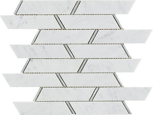 indoor mosaic tile / wall / natural stone / high-gloss