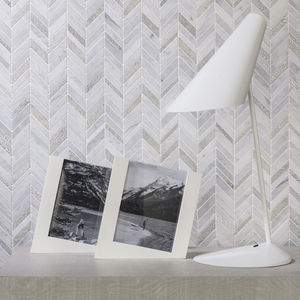 indoor mosaic tile / wall / natural stone / matte