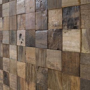 indoor mosaic tile / wall / wooden / square