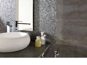 countertop washbasin / round / natural stone / contemporary