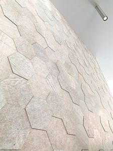 wall tile / limestone / polished / mosaic look