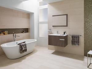 indoor tile / wall / limestone / polished