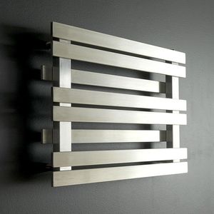 hot water towel radiator / steel / contemporary / horizontal