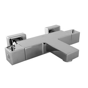 bathtub mixer tap / chrome / thermostatic / for bathrooms