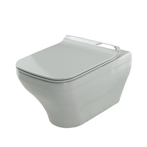 wall-hung toilet / ceramic