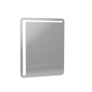 wall-mounted bathroom mirror / hanging / LED-illuminated / contemporary