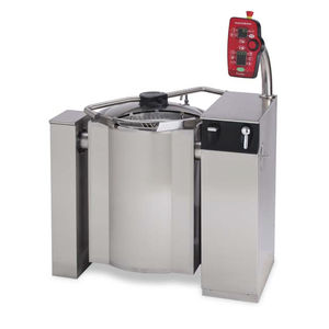 electric boiling pan / tilting / mixer / floor-mounted