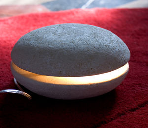 table lamp / contemporary / stone / LED