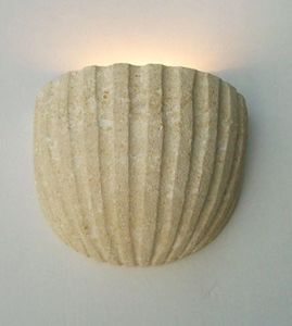 traditional wall light / stone