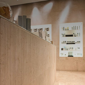 indoor tile / wall / natural stone / striped