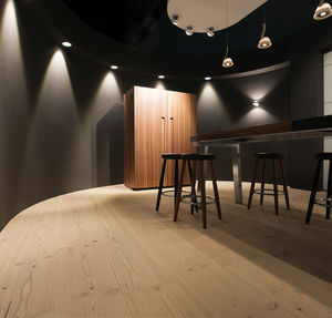 engineered parquet floor / glued / floating / Douglas fir