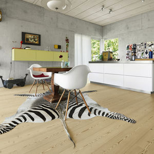 engineered parquet flooring / glued / floating / larch