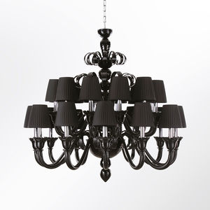contemporary chandelier / blown glass / Murano glass / LED