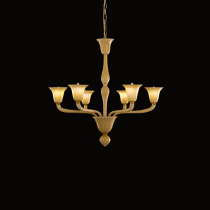 traditional chandelier / blown glass / Murano glass / LED
