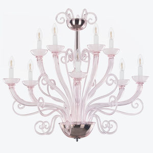 traditional chandelier / Murano glass / handmade / custom