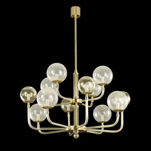 contemporary chandelier / blown glass / Murano glass / LED