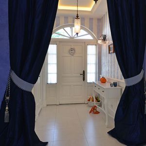 entry door / swing / wooden / semi-glazed