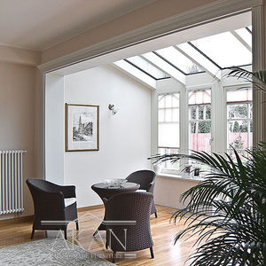 contemporary armchair / wicker