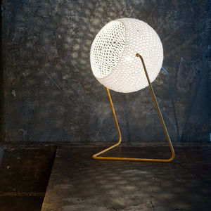 table lamp / contemporary / steel / resin